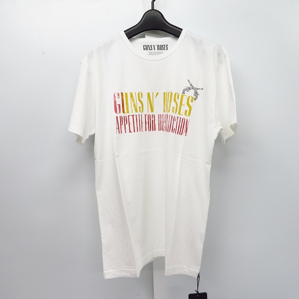 実際に弊社で買取させて頂いた【未使用】roarguns/ロアーガンズ "Guns N' Roses" PISTOL PRINT TEE Tシャツ ホワイト 18MGT-15/4