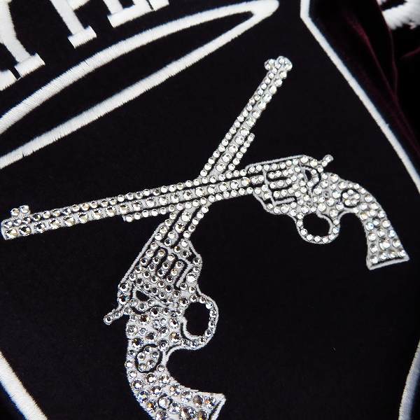 実際に弊社で買取させて頂いた【未使用】roarguns/ロアーガンズ K's別注 ベルベット コーチジャケット マルーン 18FGB-02KS/2の画像 4枚目