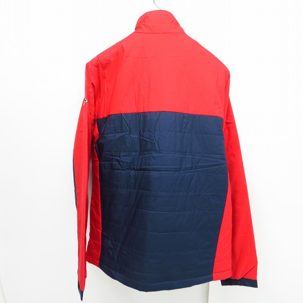 実際に弊社で買取させて頂いた【未使用】Kappa/カッパ ワッペン付き中綿ブルゾン ゴルフウェア レッド×ネイビー KG6520T43/Lの画像 1枚目