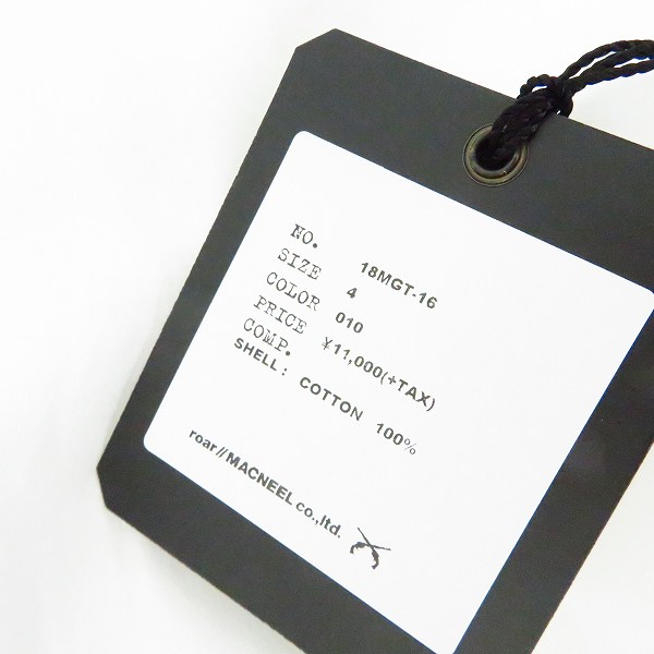 実際に弊社で買取させて頂いた【未使用】roarguns/ロアーガンズ "Guns N' Roses" PISTOL PRINT TEE Tシャツ ホワイト 18MGT-16/4の画像 5枚目