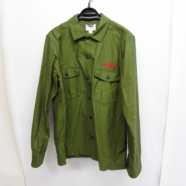 実際に弊社で買取させて頂いたTHE CRIMIE/クライミー 背面マリア刺繍 ミリタリーシャツ/XL