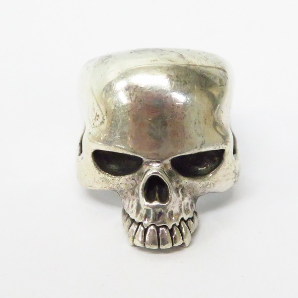 実際に弊社で買取させて頂いたCRAZY PIG/クレイジーピッグ LARGE EVIL SKULL ラージ エビル スカルリング/17号の画像 1枚目