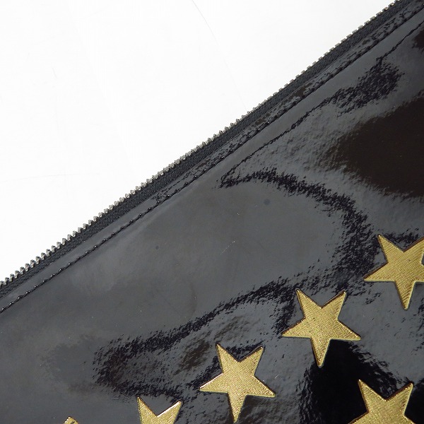 実際に弊社で買取させて頂いたroar/ロアー ドキュメントケース/クラッチバッグ ブラック×ゴールド 17FRQ-29の画像 5枚目