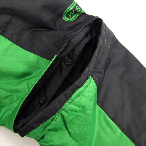 実際に弊社で買取させて頂いた【未使用】Le coq sportif/ルコック 2WAY 小雨対応 中綿ブルゾン ゴルフウェア ブラック×グリーン QG6303/Lの画像 6枚目