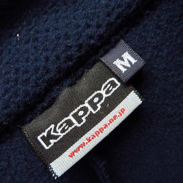 実際に弊社で買取させて頂いた【未使用】Kappa/カッパ ジップアップストレッチフリースジャケット ゴルフウェア ホワイト×ネイビー KG652KT53/Mの画像 2枚目