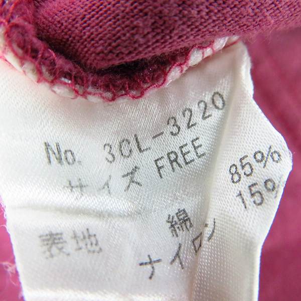 実際に弊社で買取させて頂いたHYSTERICS/ヒステリックス レディース Vネック 長袖Tシャツ/カットソー 3CL-3220/Fの画像 3枚目