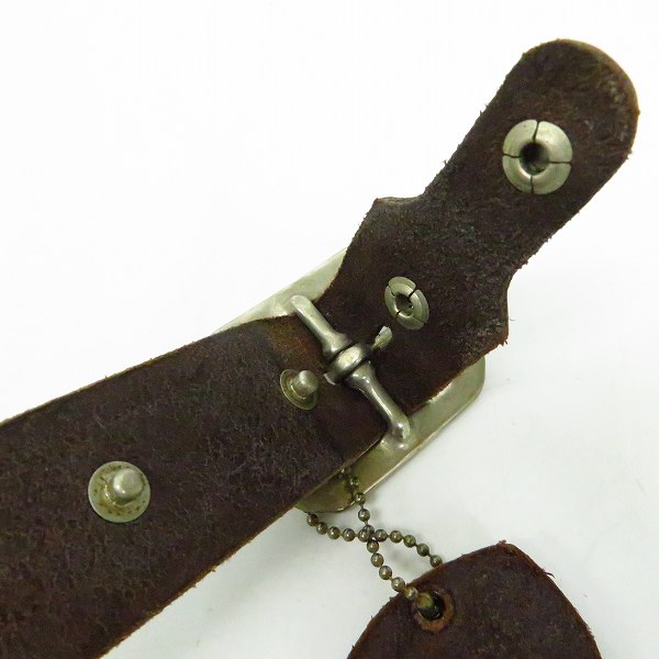 実際に弊社で買取させて頂いたHTC/エイチティーシー ターコイズ装飾 カービングベルト ブラック/36の画像 3枚目