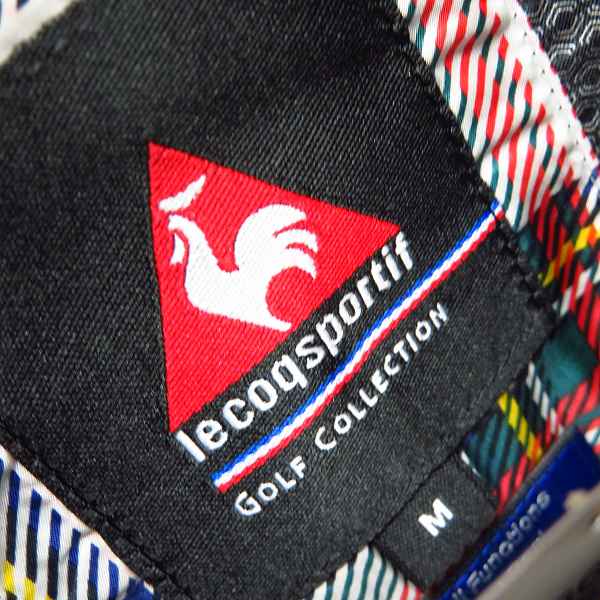 実際に弊社で買取させて頂いた【未使用】Le coq sportif/ルコック チェック柄 ワッペン付き ヒートナビフハク ダウンベスト ゴルフ QG6689/Mの画像 2枚目