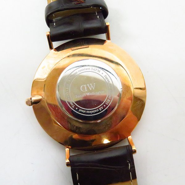 実際に弊社で買取させて頂いたDaniel Wellington/ダニエルウェリントン レザーベルト クォーツ/ウォッチ/腕時計 B15の画像 3枚目