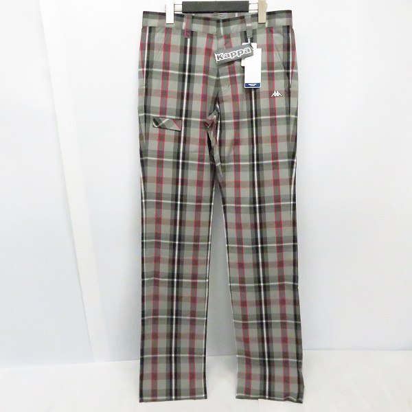 実際に弊社で買取させて頂いた【未使用】kappa/カッパ ゴルフ グレー系チェック柄ロングパンツ KG312PA22/79