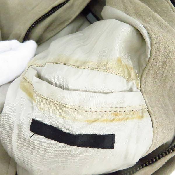 実際に弊社で買取させて頂いたThe Viridi-anne/ヴィリジアン レザージャケット 牛革 VI-603-6/46の画像 5枚目