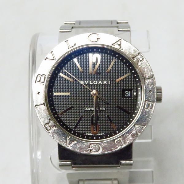 実際に弊社で買取させて頂いたBVLGARI/ブルガリ ブルガリブルガリ 黒文字盤 自動巻 BB38SS AUTO【付属品完備】