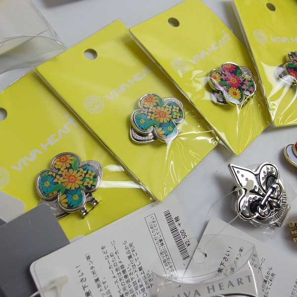 実際に弊社で買取させて頂いた【未使用/おまとめ】ビバハート/ハローキティ/ジュン&ロペ/カッパ等 ゴルフマーカー/クリップ/ネックレス 30点↑の画像 4枚目