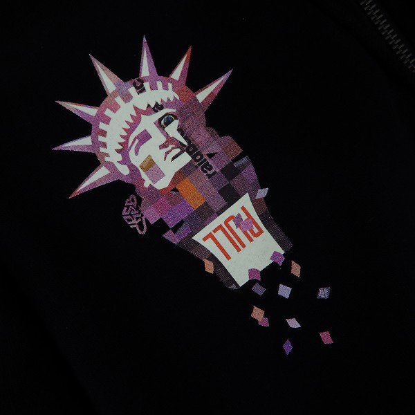 実際に弊社で買取させて頂いたBackChannel/バックチャンネル ジップアップパーカー ブラック/XLの画像 4枚目