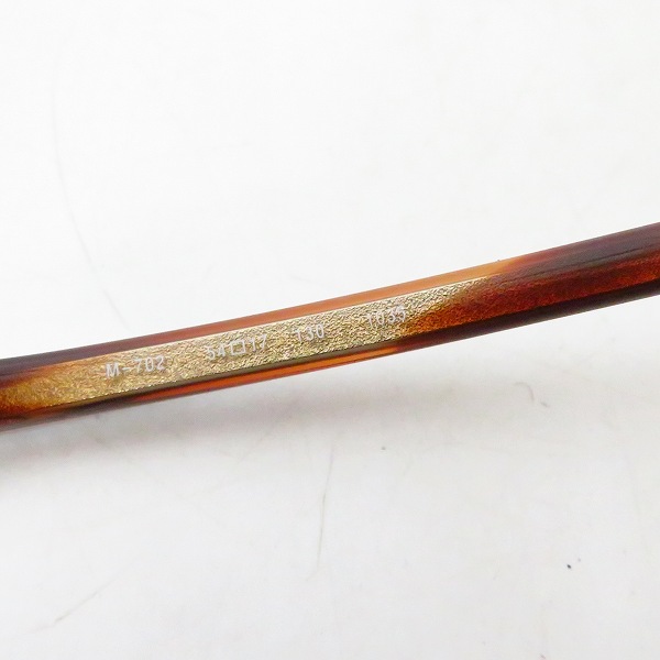 実際に弊社で買取させて頂いた999.9/フォーナインズ ハーフリム アイウェア/メガネフレーム M-702の画像 4枚目