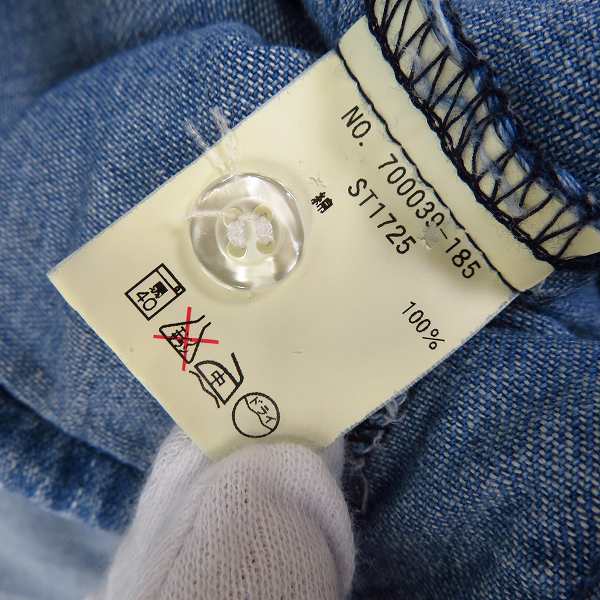 実際に弊社で買取させて頂いたBLUE BLUE/ブルーブルー デニム/シャンブレーシャツ 4点セット/1/2の画像 3枚目