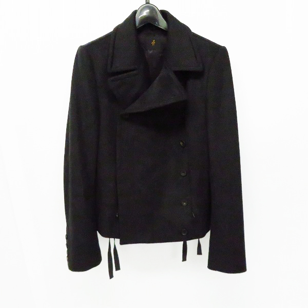 実際に弊社で買取させて頂いたato/アトウ カシミヤウール ダブルブレスト ショート丈 Pコート AM6D-B10/46