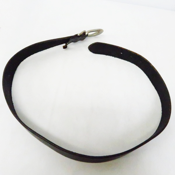 実際に弊社で買取させて頂いたARMANI JEANS/アルマーニジーンズ レザーベルト ブラック/黒 Size：Mの画像 7枚目