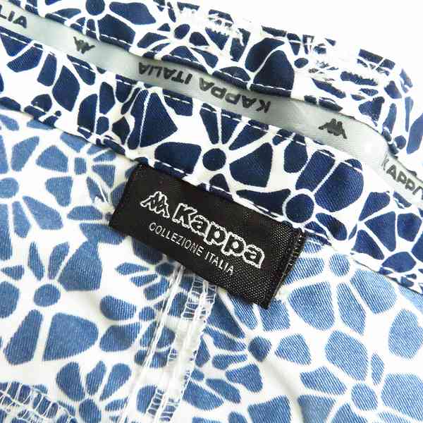 実際に弊社で買取させて頂いた【未使用】Kappa/カッパ ゴルフパンツ 総柄/ネイビー/シルバー 82/85 4点セットの画像 2枚目