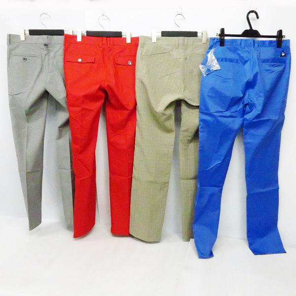 実際に弊社で買取させて頂いた【未使用】le coq sportif/ルコック ゴルフウェア サイドポケットロングパンツ/チェックパンツ等/79 4点セットの画像 1枚目