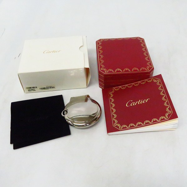 実際に弊社で買取させて頂いたCartier/カルティエ バロンブルー テーブルロック 置き時計 W0100077 【動作未確認】の画像 5枚目