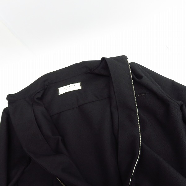 実際に弊社で買取させて頂いたMARNI/マルニ 胸ポケット ジップアップ ウールジャケット/ブルゾン 48の画像 5枚目