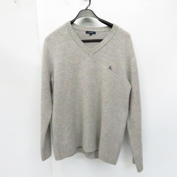 実際に弊社で買取させて頂いたBURBERRY LONDON/バーバリー ロンドン カシミヤ100% Vネックニット A1N12-645-06/L