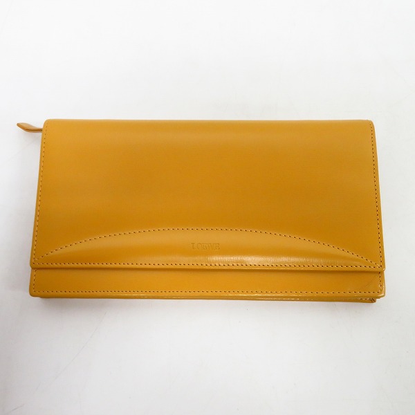 実際に弊社で買取させて頂いたLOEWE/ロエベ レザー ポーチ ショルダー イエロー