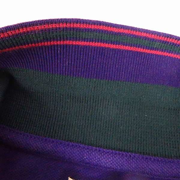 実際に弊社で買取させて頂いたBURBERRY LONDON/バーバリーロンドン ポロシャツ パープル/Lの画像 4枚目