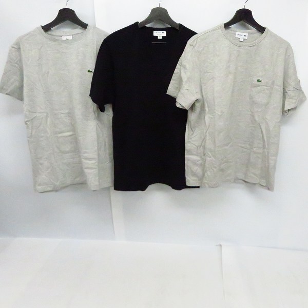 実際に弊社で買取させて頂いたLACOSTE/ラコステ ワンポイント 半袖Ｔシャツ/ポロシャツ/Ｌ/6点セットの画像 2枚目