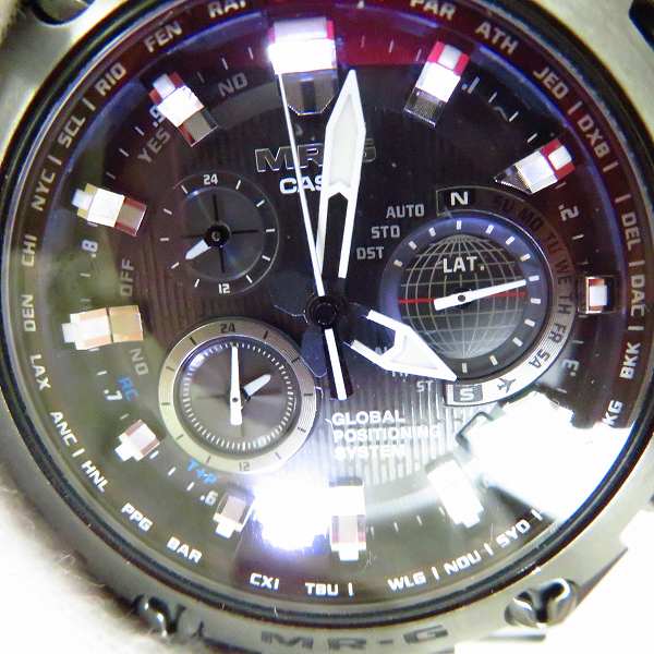 実際に弊社で買取させて頂いたG-SHOCK/Gショック MR-G GPSハイブリッド 電波ソーラー 腕時計 MRG-G1000B-1AJRの画像 5枚目