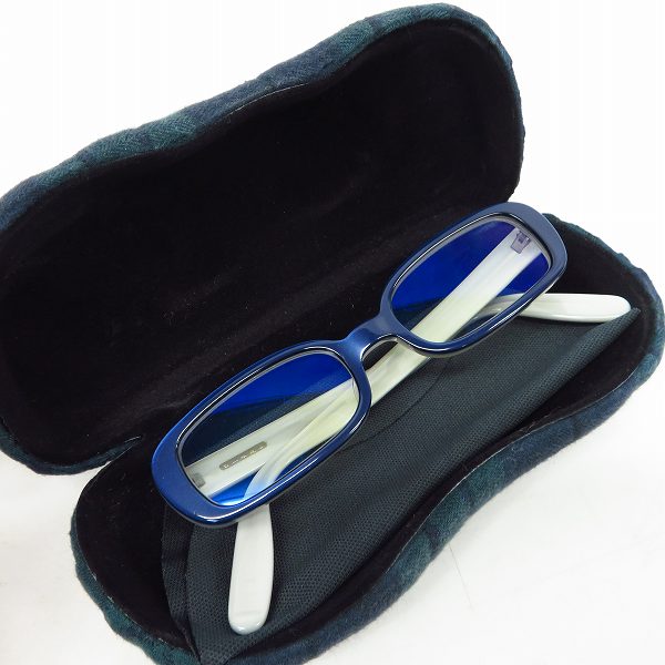 実際に弊社で買取させて頂いた白山眼鏡店/ハクサンガンキョウテン スクエア型 メガネフレームの画像 6枚目