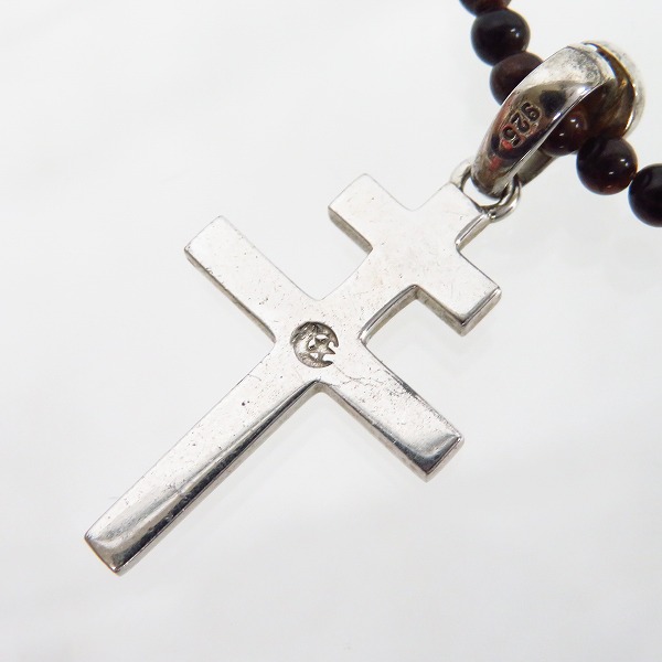 実際に弊社で買取させて頂いたCrescent Luna/クレセントルナ グラティテュード レッドタイガーアイ/シルバークロス ネックレスの画像 1枚目