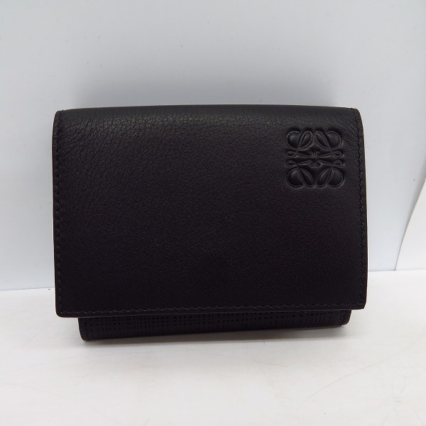 実際に弊社で買取させて頂いたLOEWE/ロエベ LINEN TRIFOLD WALLET/トライフォールドウォレット 三つ折り財布 