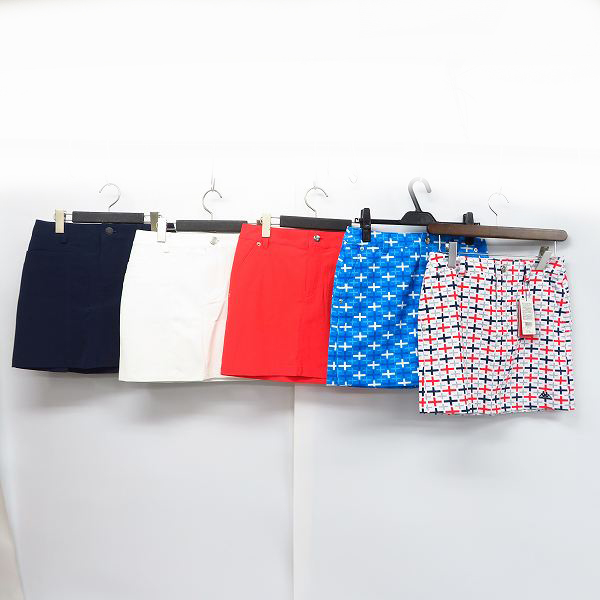 実際に弊社で買取させて頂いた【未使用】KAPPA/カッパ ゴルフウェア レディース スカート 総柄/ネイビー 等 S/5点セット