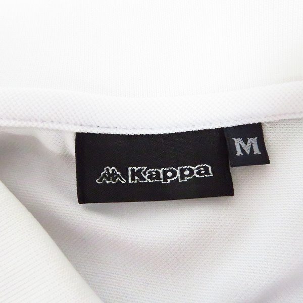 実際に弊社で買取させて頂いた【未使用】kappa/カッパ  ゴルフ 半袖ポロシャツ/ハーフジップポロ 白/総柄他 Mサイズ 5点セットの画像 2枚目