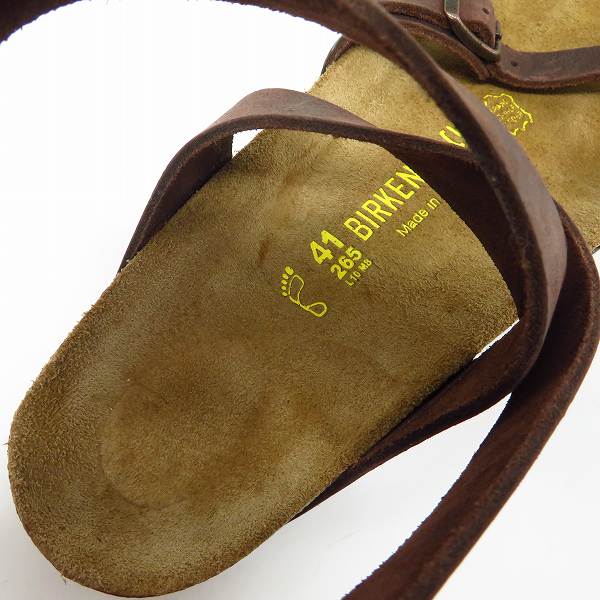 実際に弊社で買取させて頂いたBIRKENSTOCK/ビルケンシュトック タタミ ダカール サンダル ダークブラウン/41の画像 4枚目