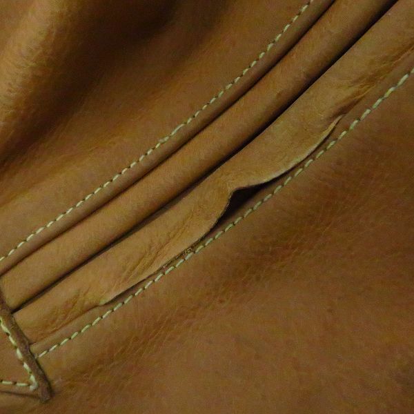 実際に弊社で買取させて頂いたMr.FREEDOM×SUGAR CANE/ミスターフリーダム×シュガーケーン オールレザー キャンパスジャケット Size：42 の画像 3枚目