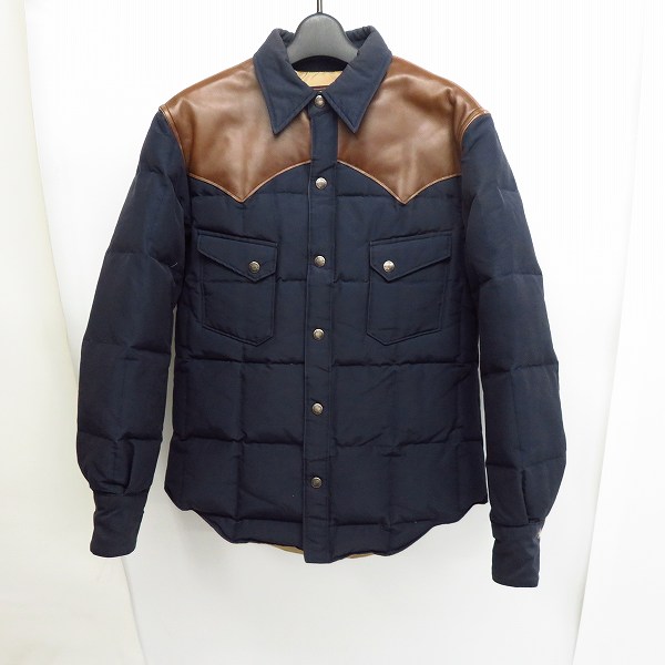 実際に弊社で買取させて頂いたSUGAR CANE/シュガーケーン レザー切り替え ヨークウエスタンダウンジャケット SC11599/M