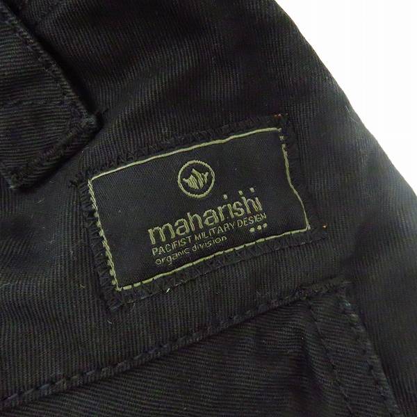 実際に弊社で買取させて頂いたMAHARISHI/マハリシ リブパンツ オーガニックコットン ブラック/Sの画像 3枚目