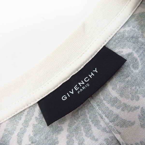 実際に弊社で買取させて頂いた【JPタグ】GIVENCHY/ジバンシィ 13SS ペイズリー飛行機プリントTシャツ 13S 7312 665/XSの画像 2枚目