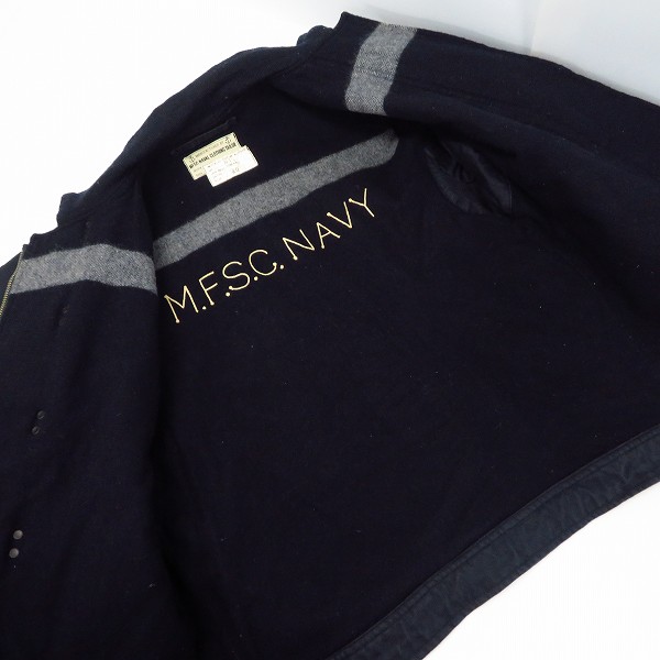 実際に弊社で買取させて頂いたSUGAR CANE×Mr.FREEDOM/シュガーケーン×ミスターフリーダム N-1H フックデッキジャケット SC11642 Size：40の画像 2枚目