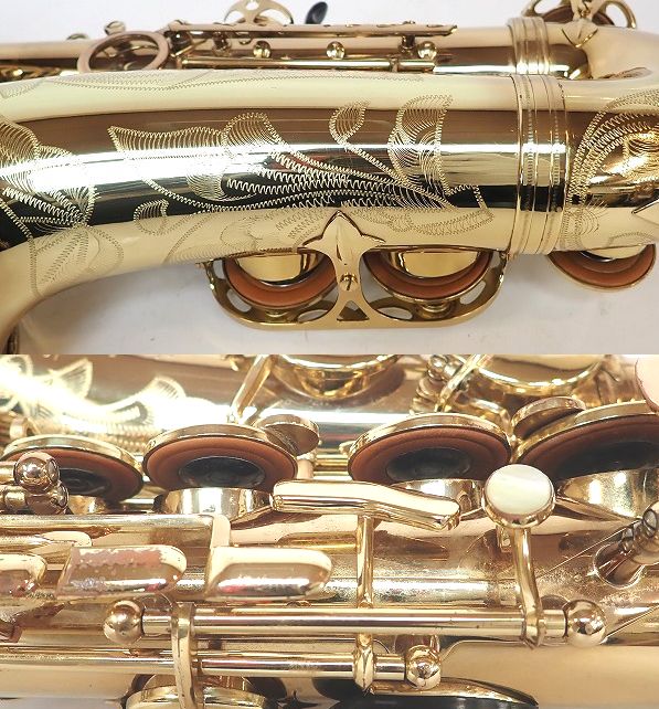 実際に弊社で買取させて頂いた★Selmer/セルマー SUPER ACTION/SA80 SERIE Ⅱ/シリーズ2 アルトサックス 彫刻有り 40万台 ハードケース付きの画像 4枚目