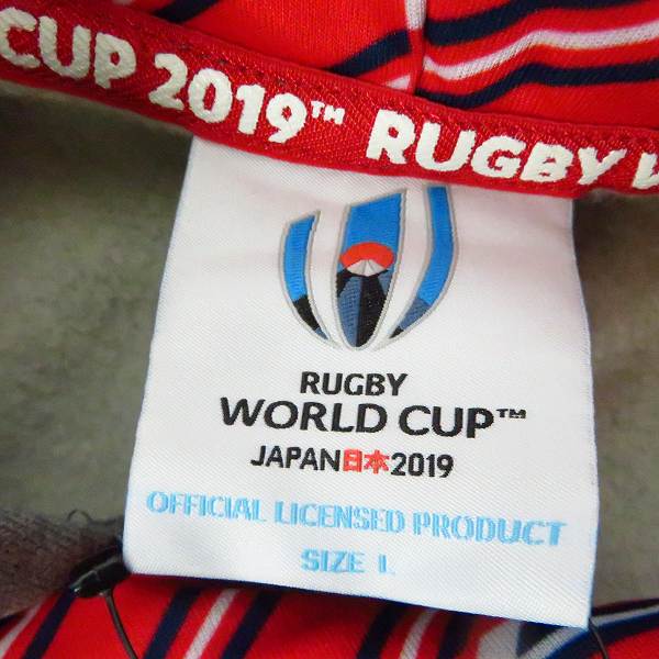 実際に弊社で買取させて頂いた【未使用】Canterbury/カンタベリー RWC2019 ラグビーワールドカップ ジャパン2019 スウェットフーディ VWT49209/Lの画像 2枚目
