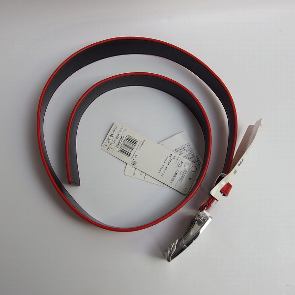 実際に弊社で買取させて頂いた【未使用】le coq sportif/ルコックスポルティフ フィットバックルベルト レッド F 最長105cm QG0662の画像 1枚目