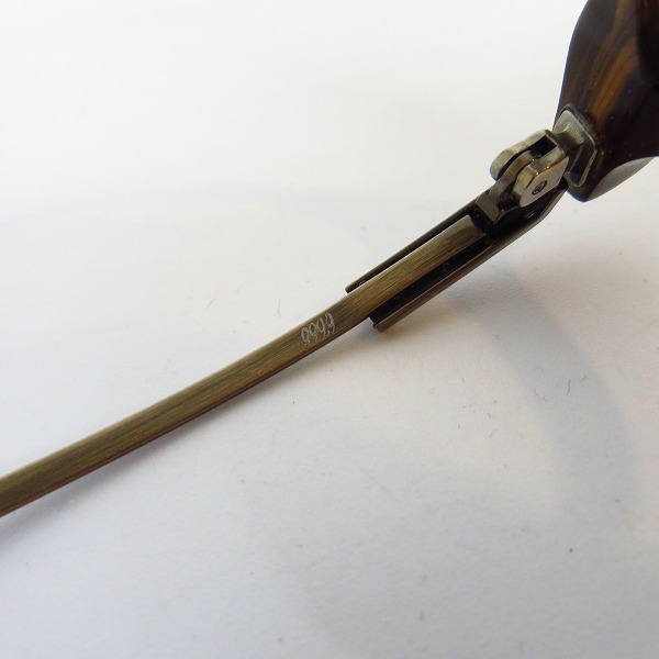 実際に弊社で買取させて頂いた999.9/フォーナインズ アドバンスプラスチックフレーム 眼鏡/メガネフレーム APM-06 6903 度入りの画像 5枚目