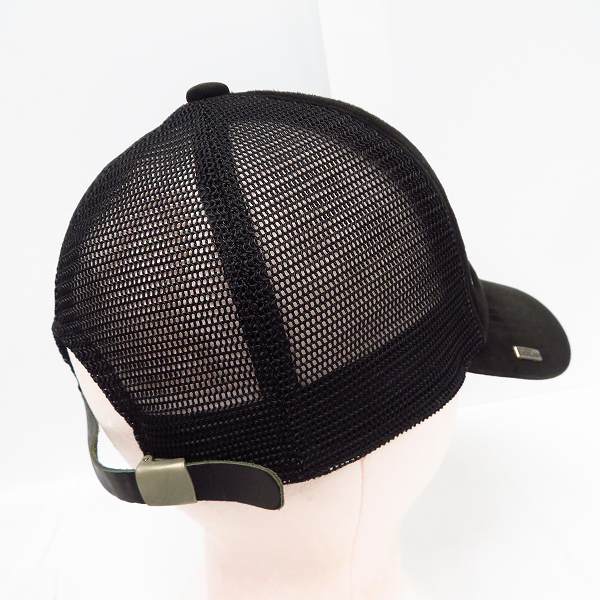 実際に弊社で買取させて頂いたBACKLASH/バックラッシュ シープスエードレザー トラッカーキャップの画像 2枚目