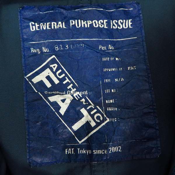 実際に弊社で買取させて頂いたFAT/エフエーティー INSPECTOR カーゴジャケット F31110-JK02-AB/SKINNYの画像 3枚目