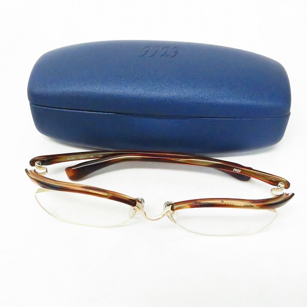 実際に弊社で買取させて頂いた999.9/フォーナインズ ハーフリム アイウェア/メガネフレーム M-702の画像 7枚目