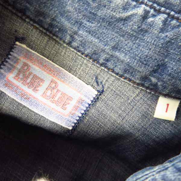 実際に弊社で買取させて頂いたBLUE BLUE/ブルーブルー チェック柄/ボーダー柄  等 長袖/ロングスリーブ シャツ Size：1(S) 3点セットの画像 2枚目